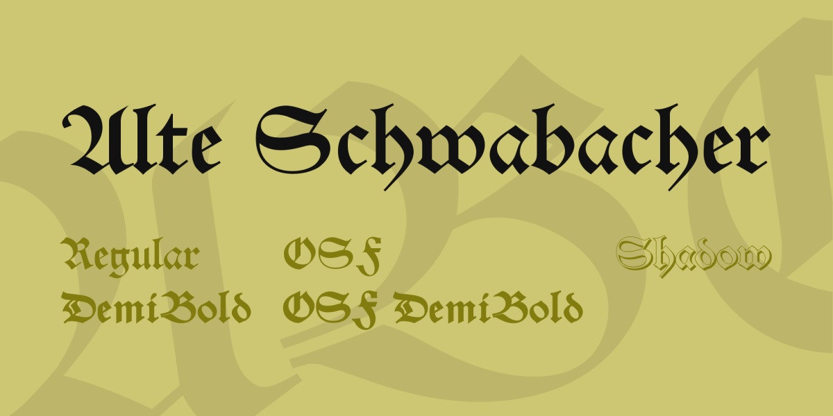 4 Free 1500s, Blackletter, Regular Fonts · 1001 Fonts