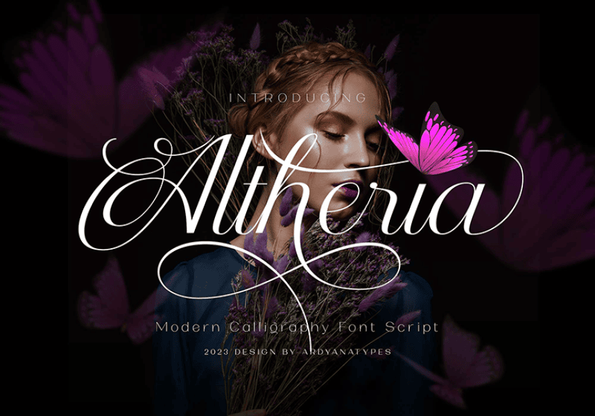 Altheria Font · 1001 Fonts