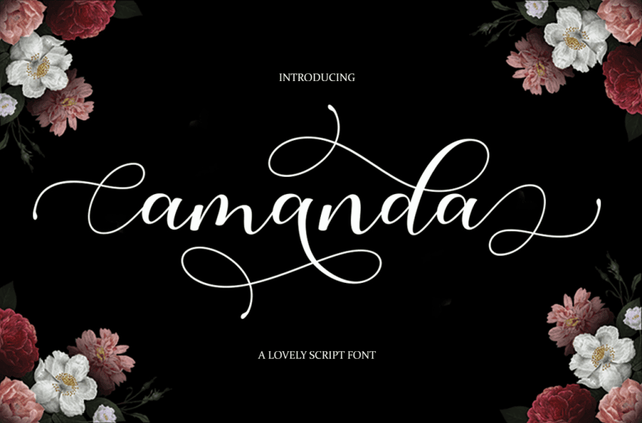 Amanda Script Font · 1001 Fonts