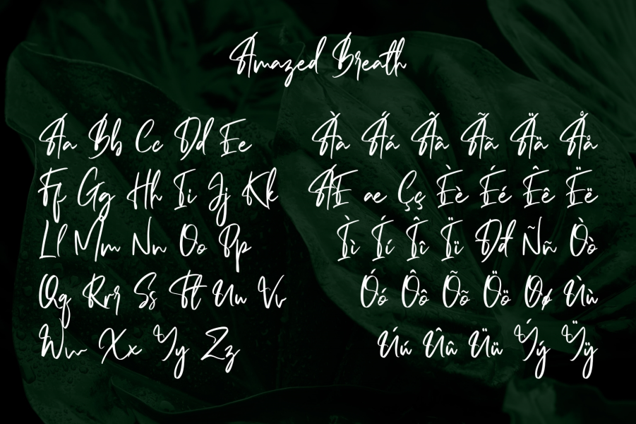 Amazed Breath Font · 1001 Fonts