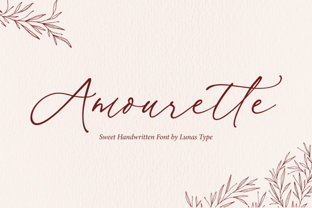 Amourette Font · 1001 Fonts