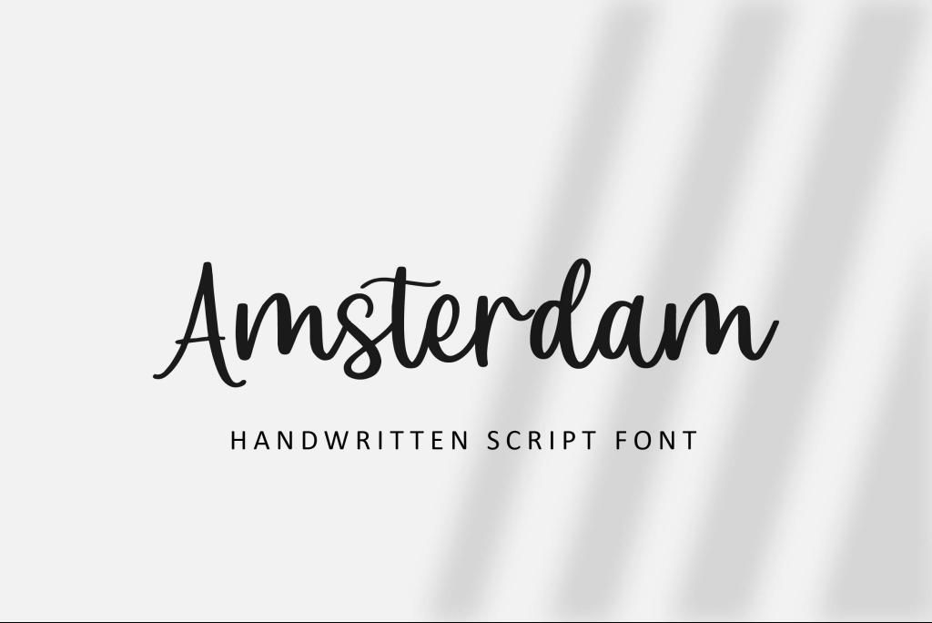 Amsterdam Script Font illustration 2