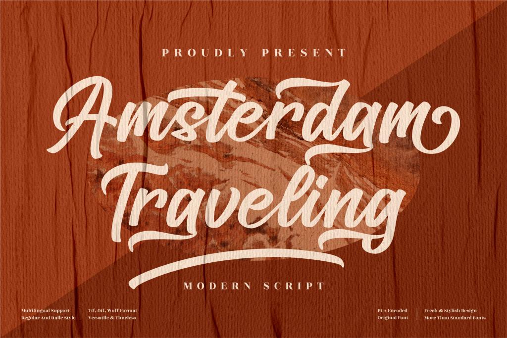 Amsterdam Traveling illustration 2