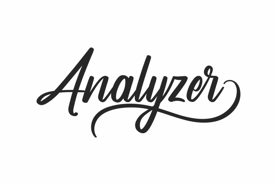 Analyzer Demo Font · 1001 Fonts