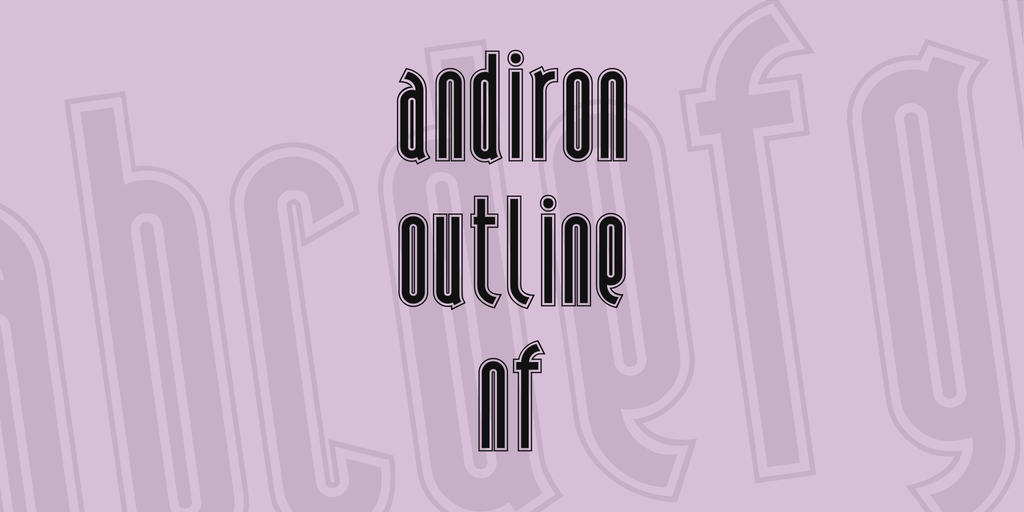 Andiron Outline NF illustration 1