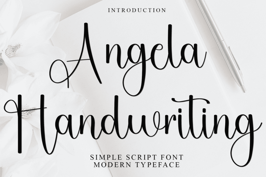 Angela Handwriting Font · 1001 Fonts