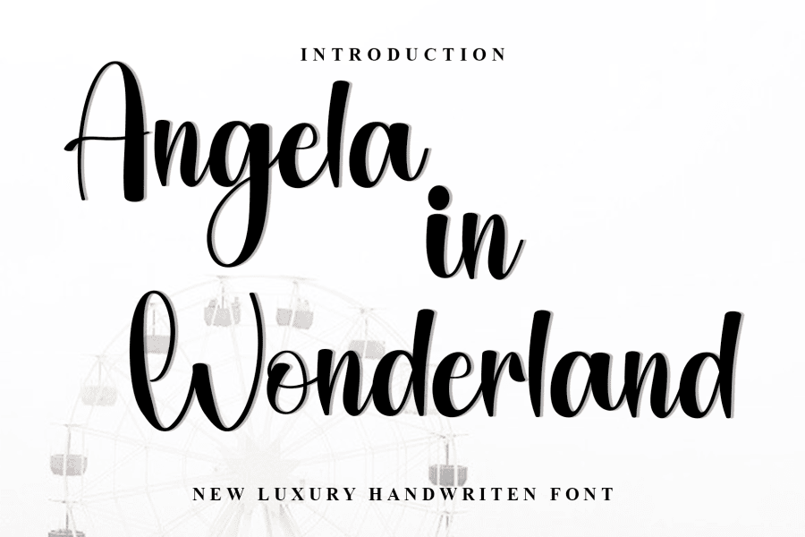 Angela In Wonderland Font · 1001 Fonts