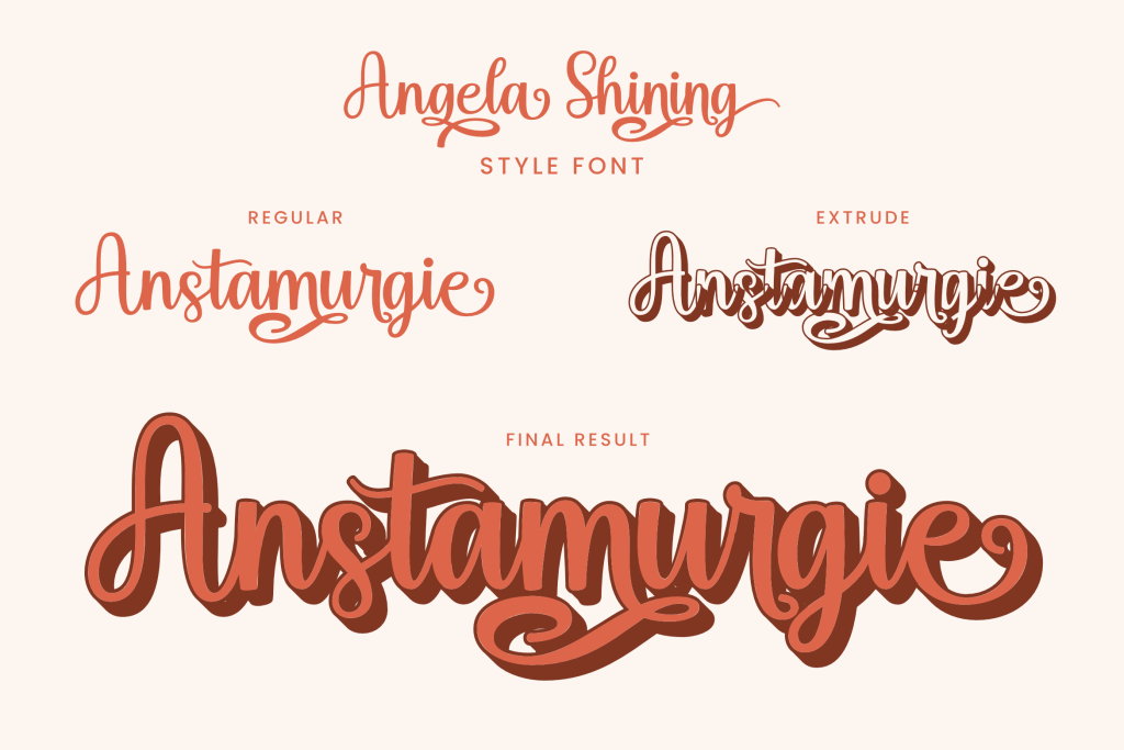 Angela Shining Font · 1001 Fonts