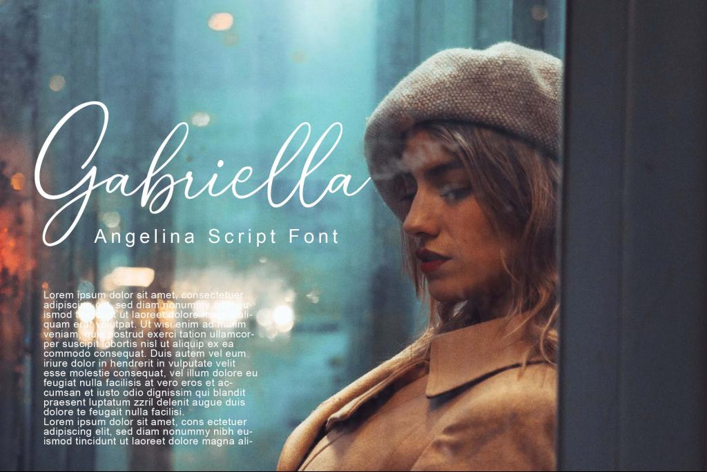 Angelina Script Font illustration 2