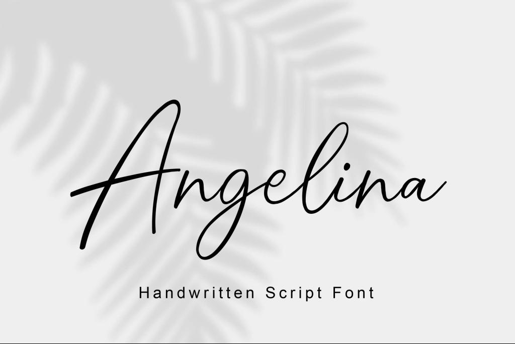 Angelina Script Font illustration 5