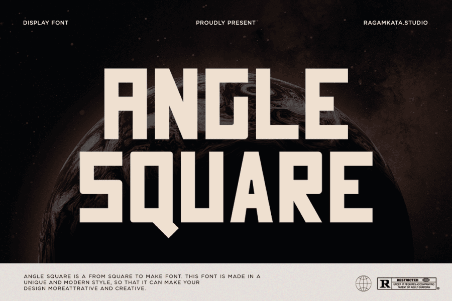 Angle Square DEMO Font · 1001 Fonts