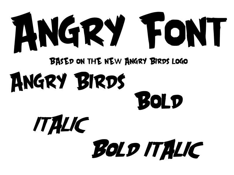 Angry Font New illustration 1