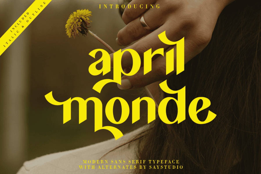 April Monde DEMO Font · 1001 Fonts
