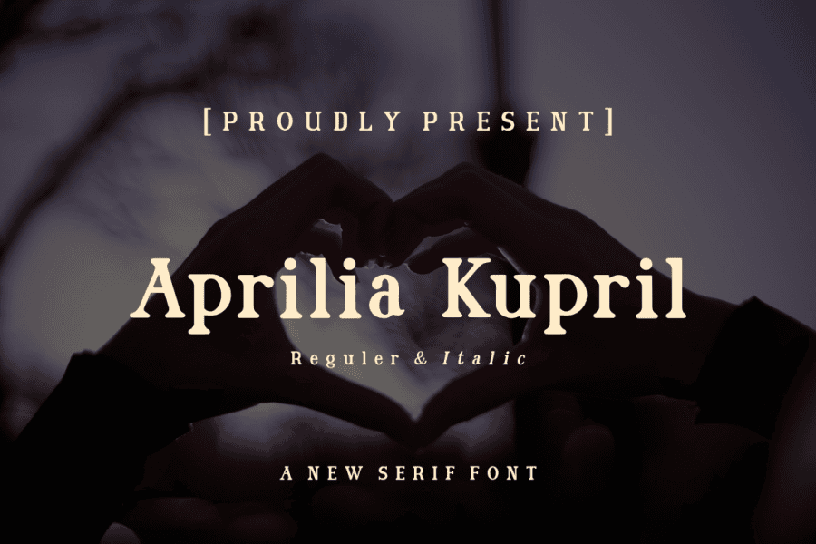 Aprilia Kupril Font Family · 1001 Fonts