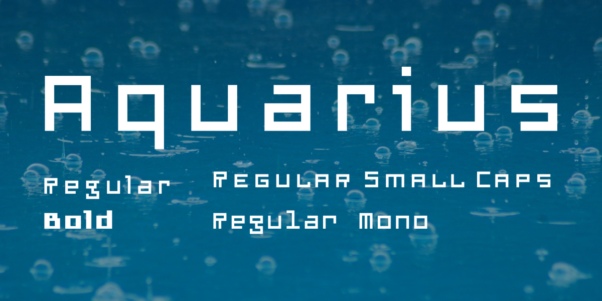 Aquarius Font Family · 1001 Fonts