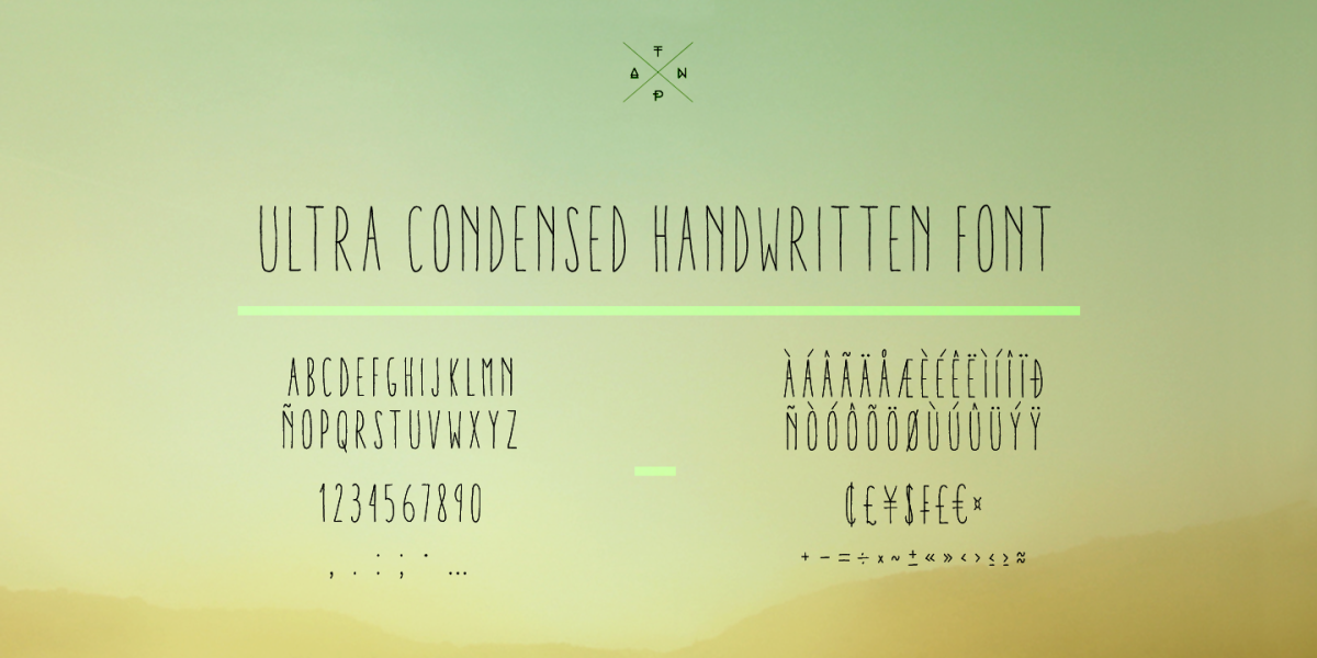 Aracne Ultra Condensed Font Family · 1001 Fonts