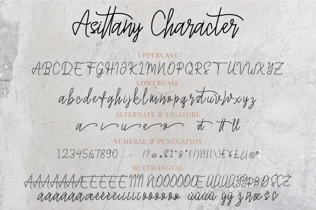Asittany Script illustration 11