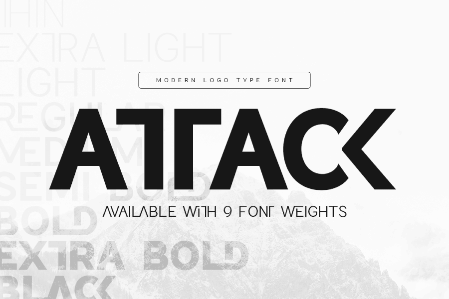 Attack Font · 1001 Fonts