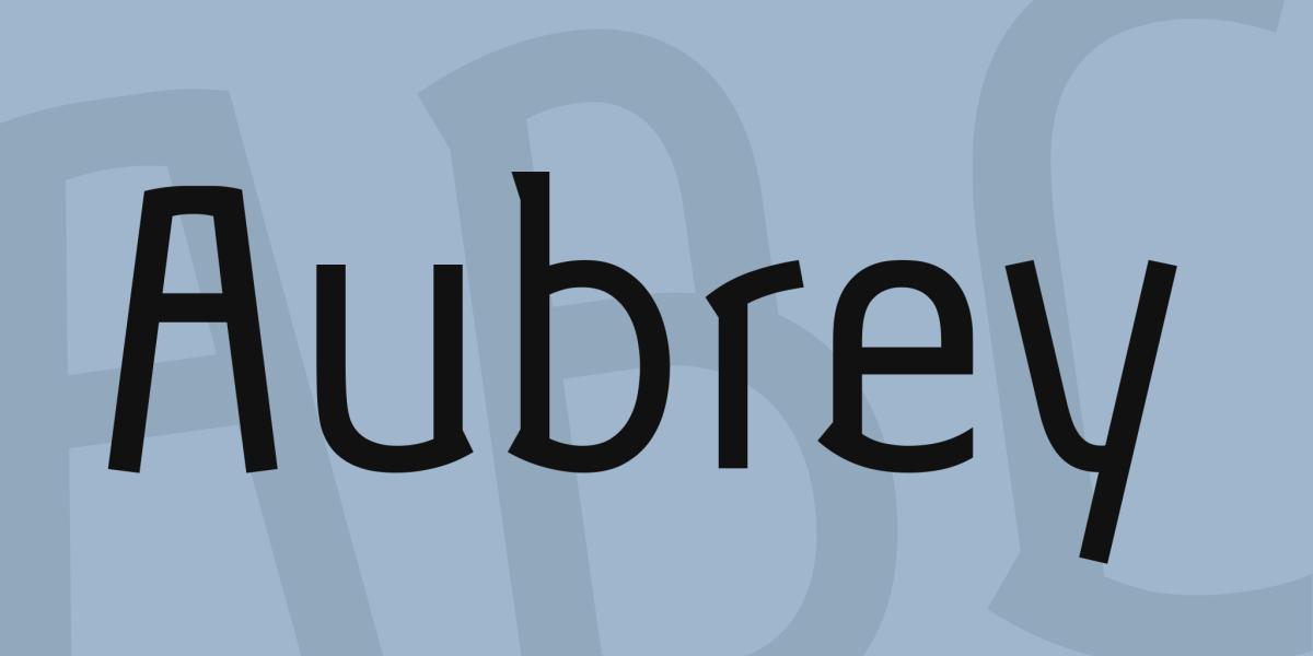 Aubrey Font · 1001 Fonts