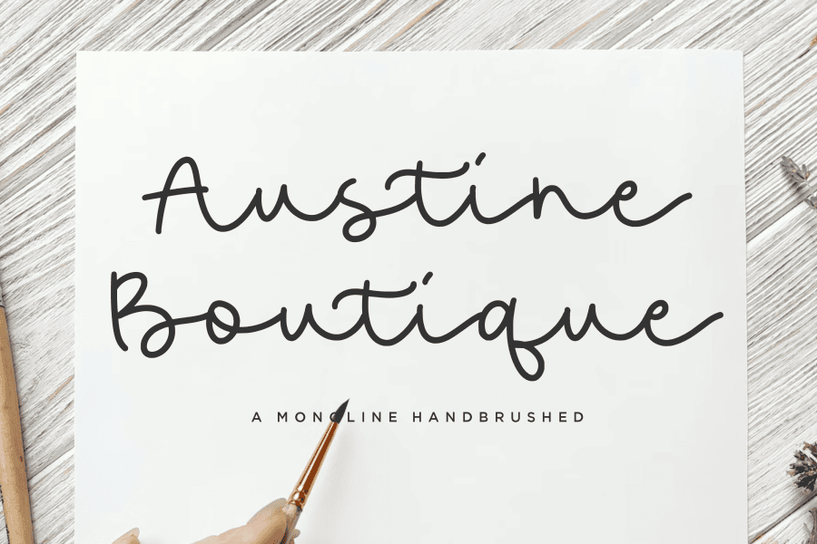 Austine Boutique Font · 1001 Fonts