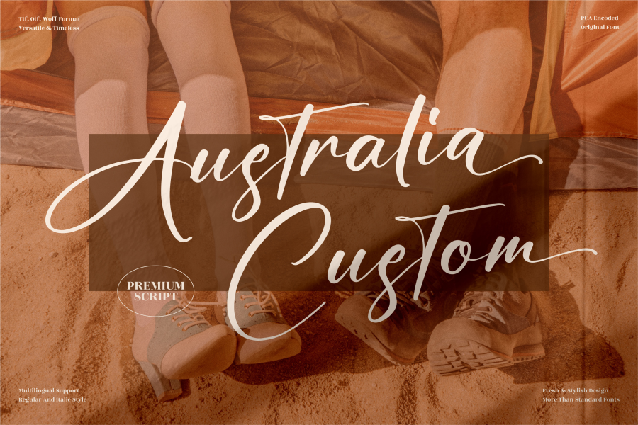 Australia Custom Font Family · 1001 Fonts