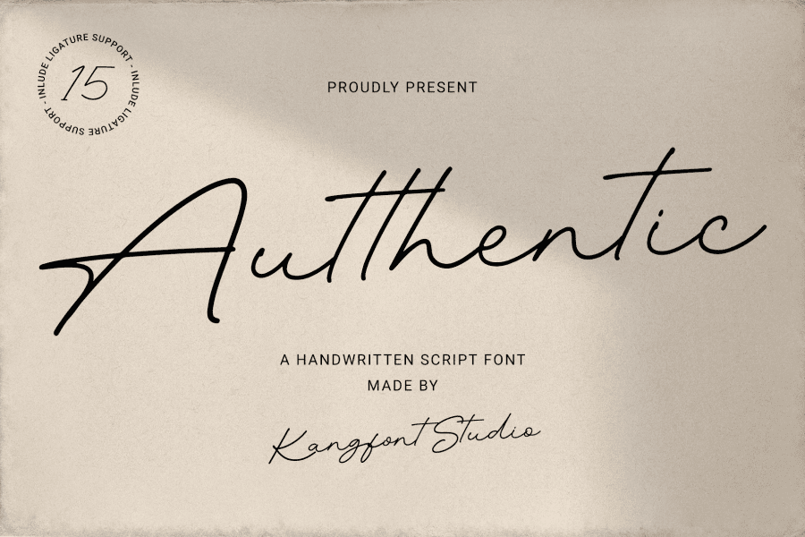 Authentic Font Design Autthentic Font · 1001 Fonts