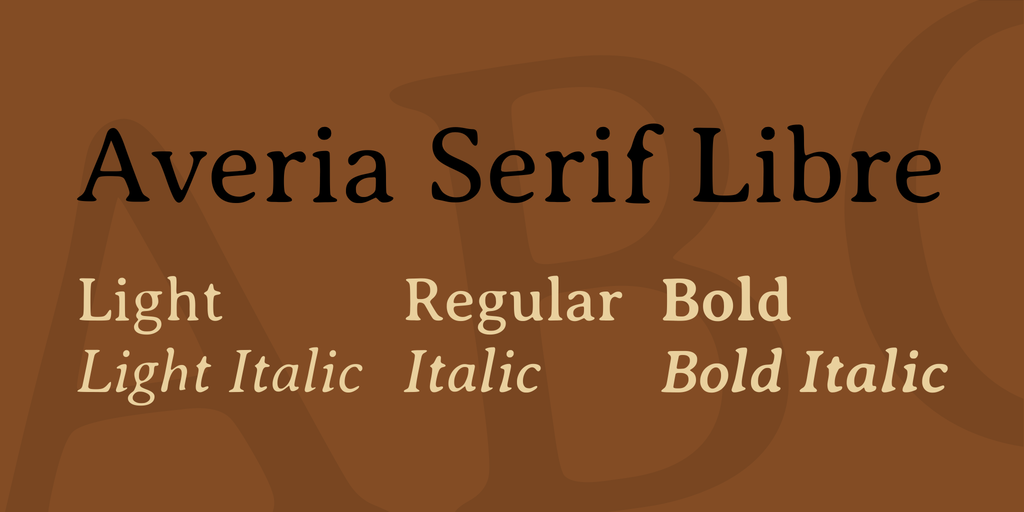 Averia Serif Libre illustration 1