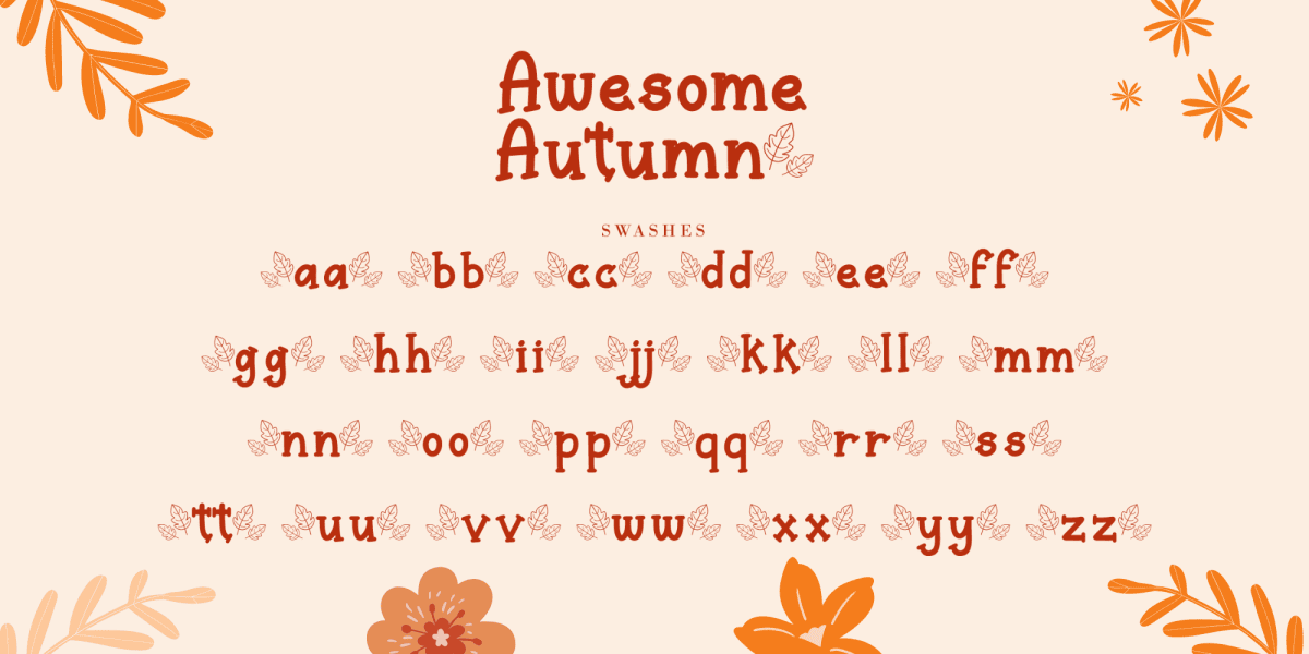 Awesome Autumn Font · 1001 Fonts