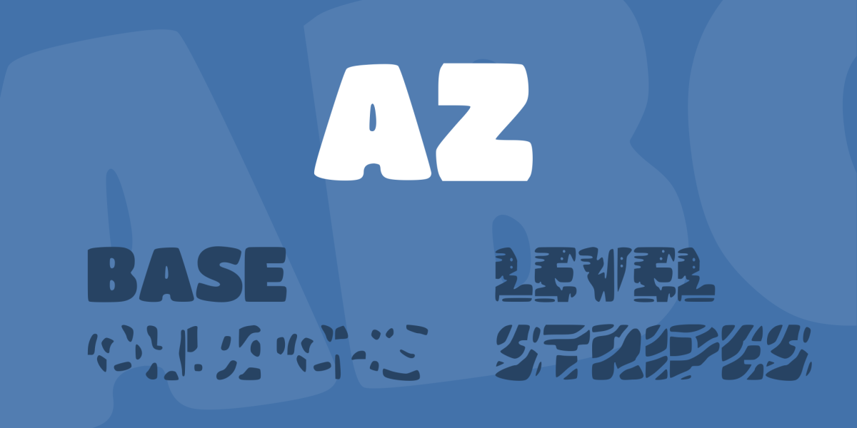 Text Front Az AZ- Font Family · 1001 Fonts