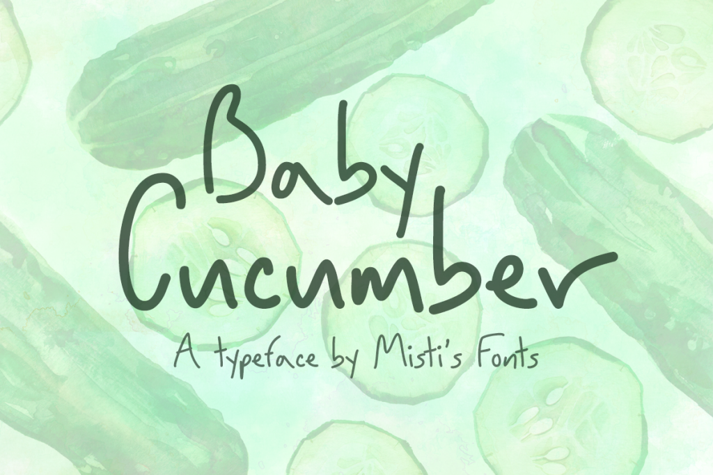 Baby Cucumber illustration 2