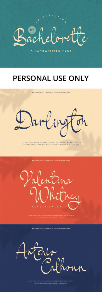 Bachelorette Font · 1001 Fonts