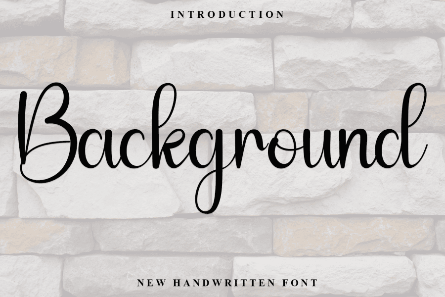Background Font · 1001 Fonts