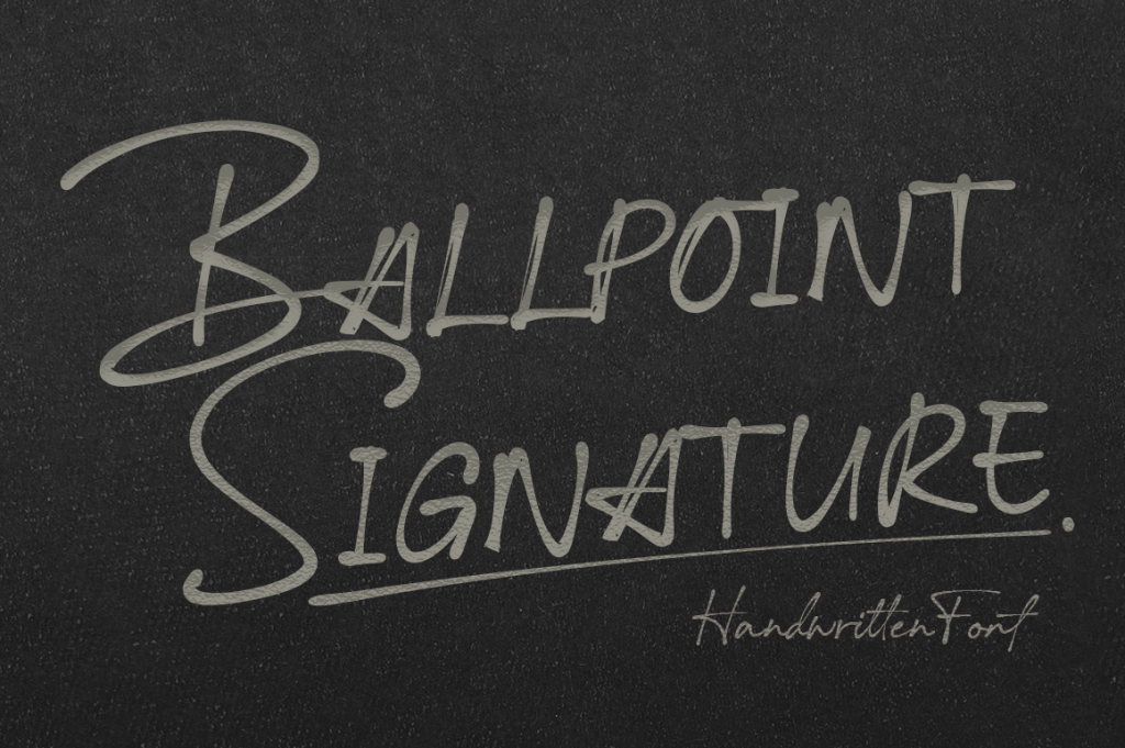 Ballpoint Signature illustration 6