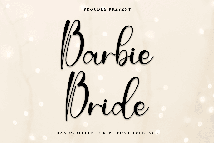Barbie Script Black Barbie Bride Font · 1001 Fonts