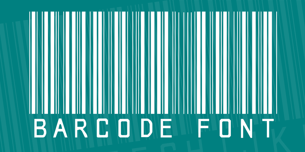 barcode font illustration 1
