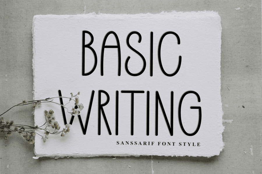 Basic Text Font Basic Writing Font · 1001 Fonts