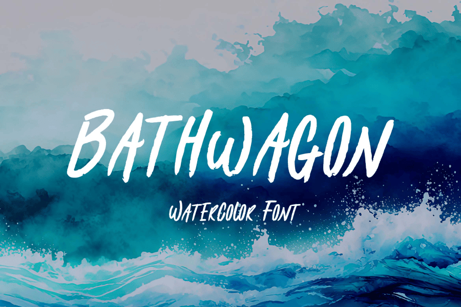 Bathwagon Font · 1001 Fonts