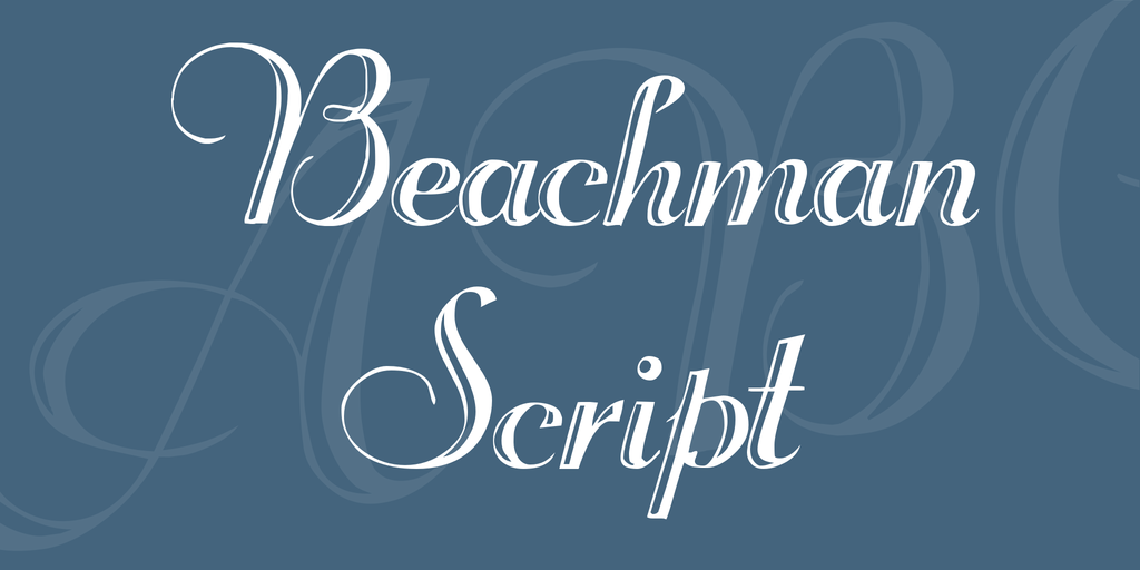 Beachman Script illustration 1
