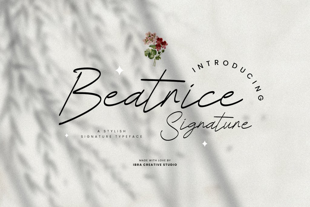 Beatrice Signature Personal Use Font 1001 Fonts