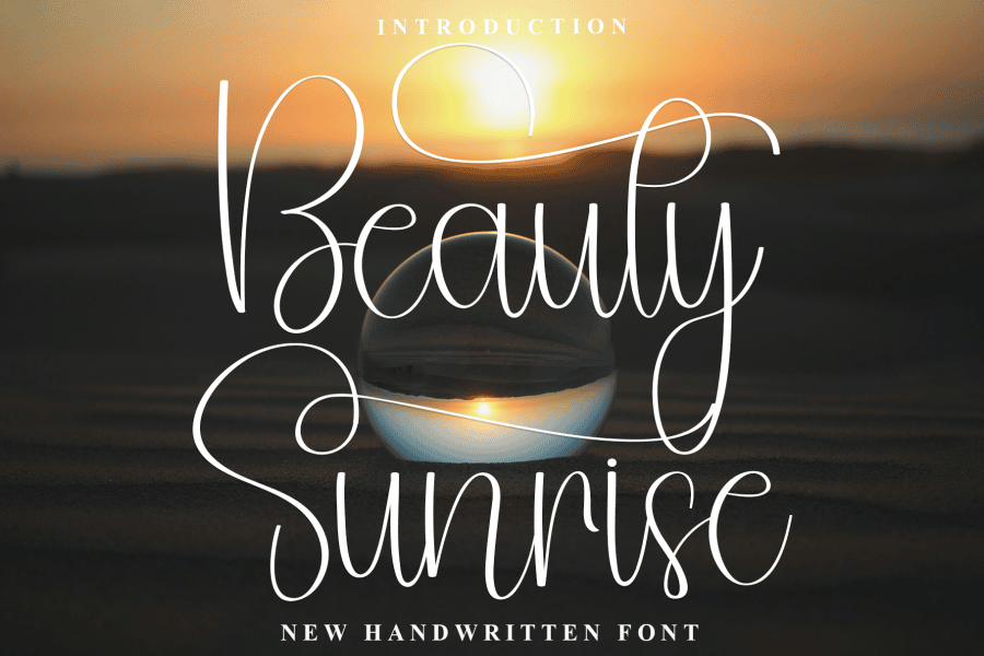 Beauty Sunrise Font · 1001 Fonts