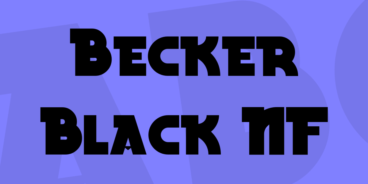 Becker Black NF Font · 1001 Fonts