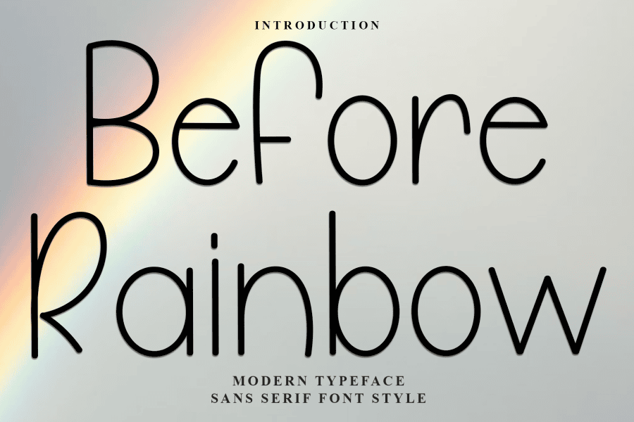 Before Rainbow Font · 1001 Fonts