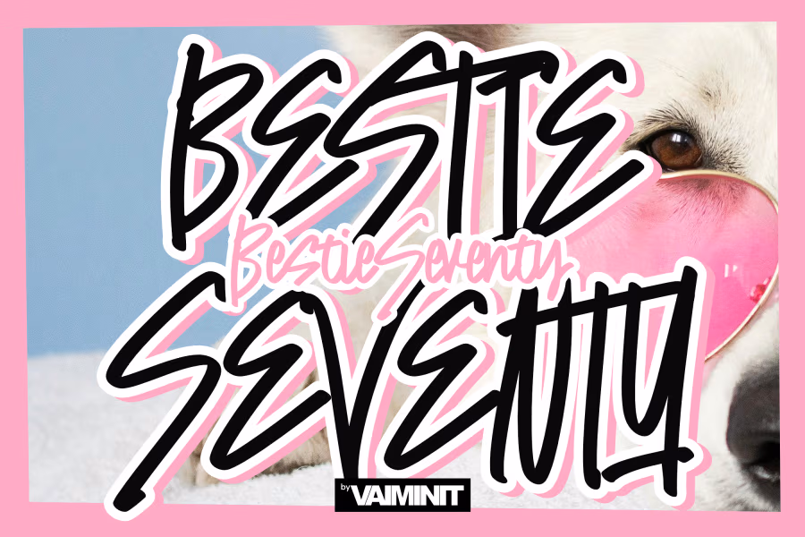 Bestie Seventy by BONJOURTYPE — Free Font Download | NoBadFonts