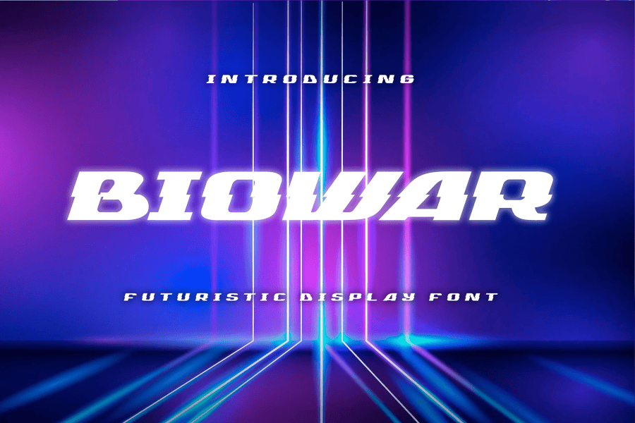 Biowar Font · 1001 Fonts