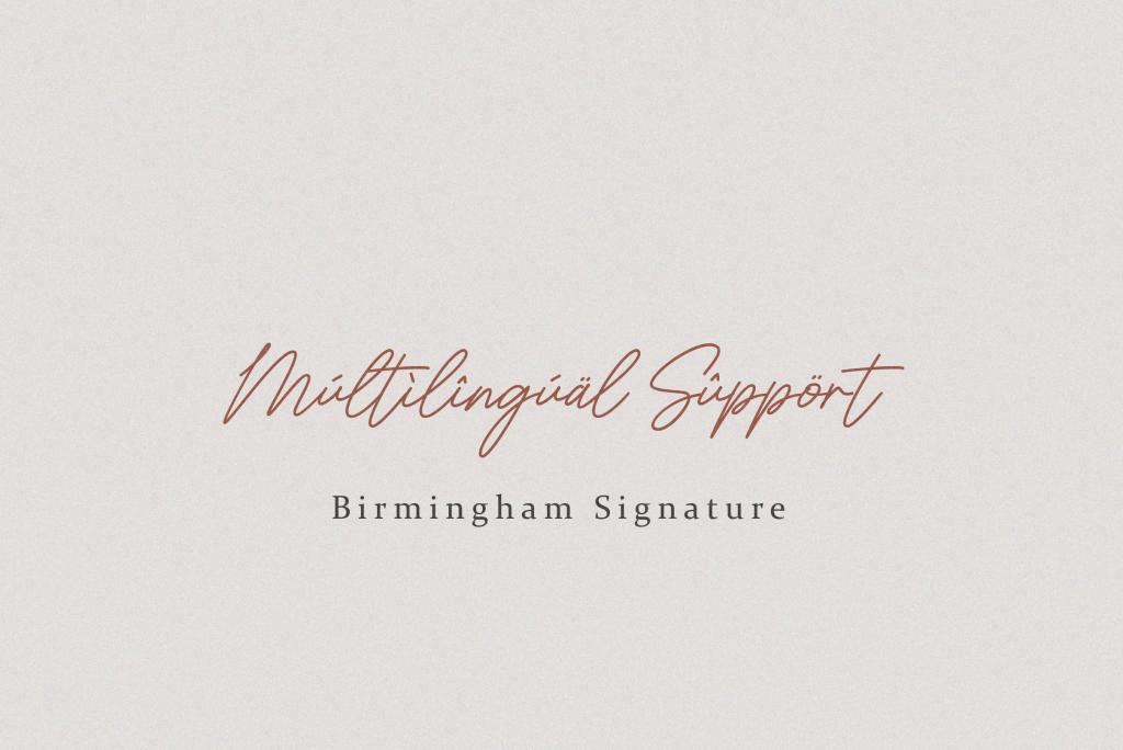 Birmingham Signature Script illustration 2