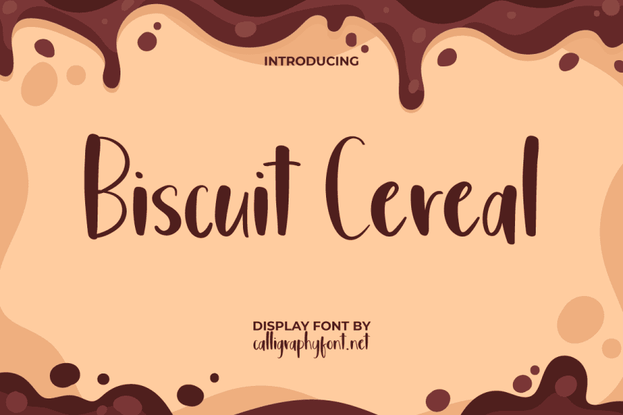 Biscuit Cereal Demo Font · 1001 Fonts