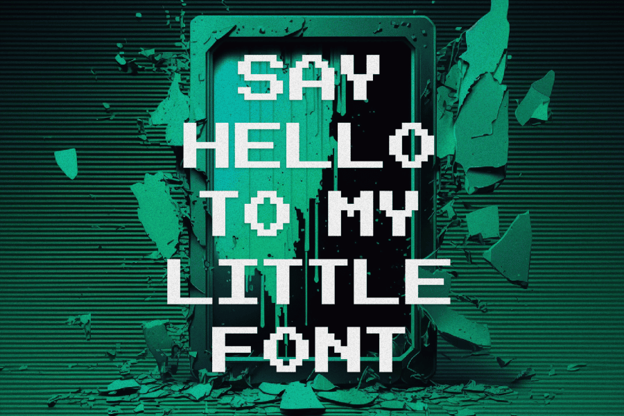 Bit Script Font Bitcraft Font · 1001 Fonts
