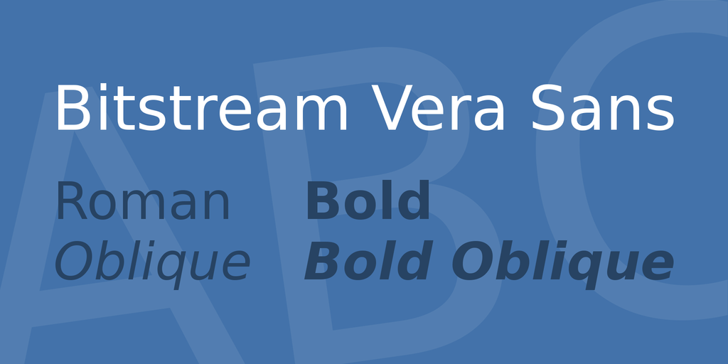 Bitstream Vera Sans illustration 5