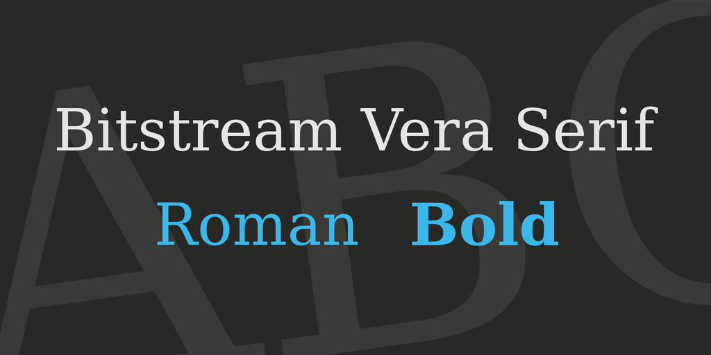 Bitstream Vera Serif illustration 1