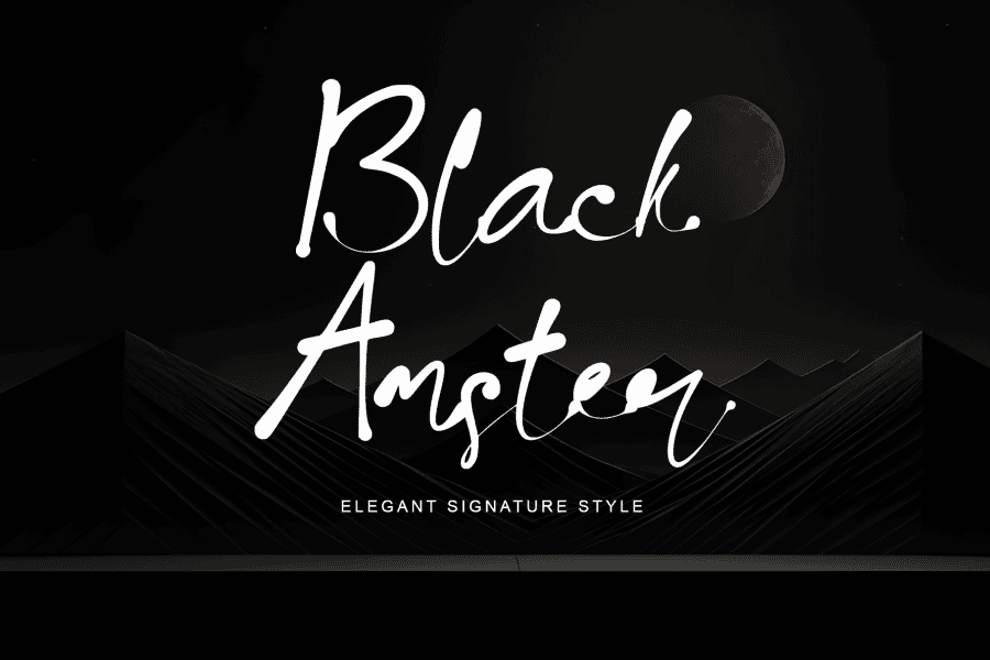 Black Amster Font · 1001 Fonts